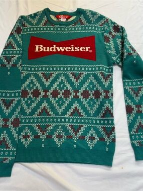 Budweiser Christmas Sweater Ugly Sweater Woman’s Size XS. Great Condition